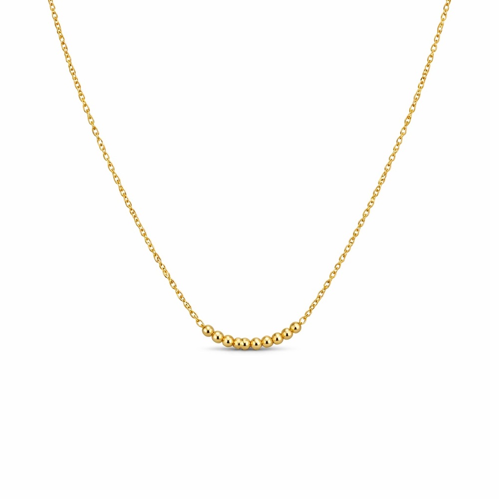 Gold Beaded Necklace